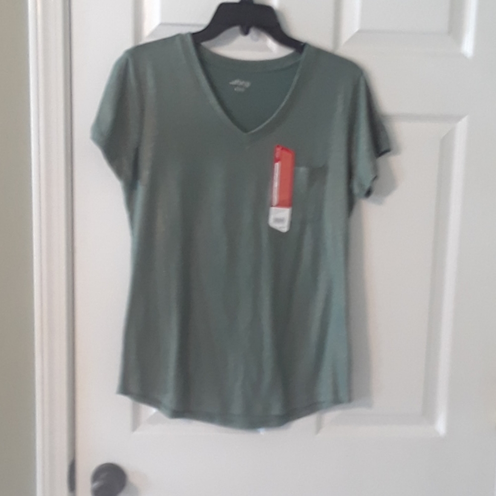 Green gold shimmer t shirt